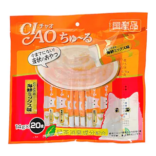 CIAO ちゅ~る とりささみ 海鮮ミックス味 14g×20本入り