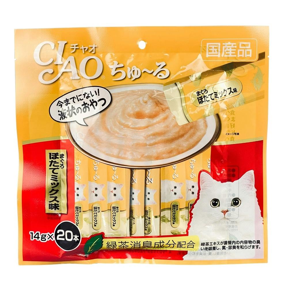 CIAO ちゅ～る まぐろ ほたてミックス味 14g×20本入り(販売終了