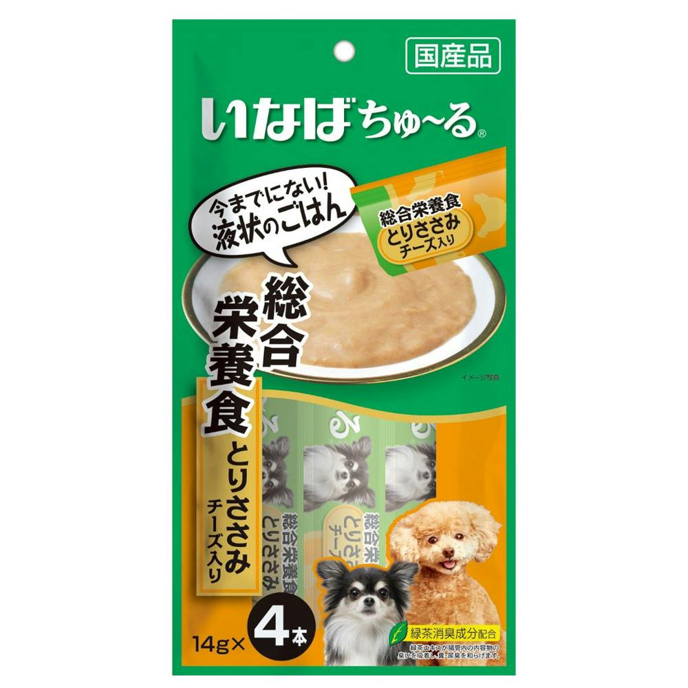 犬用ちゅ～る総合栄養食とりささみチーズ4本 | おやつ（犬） 通販