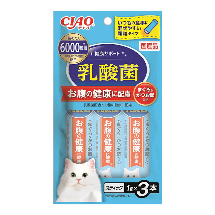チャオ 猫用 健康サポートスティック 乳酸菌 1g×3本