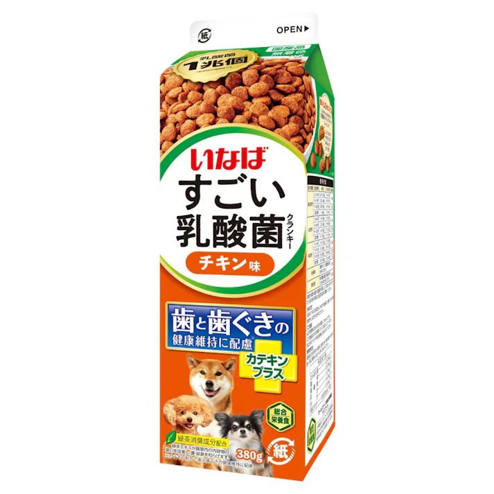いなば すごい乳酸菌クランキー 牛乳パック チキン味 380g