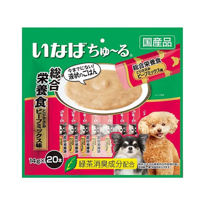 ちゅ~る 総合栄養食 とりささみビーフミックス味 20本