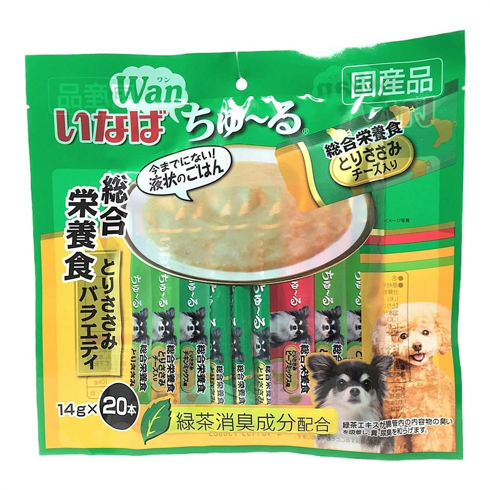 wanちゅ～る 総合栄養食 とりささみバラエティ 14g×20本
