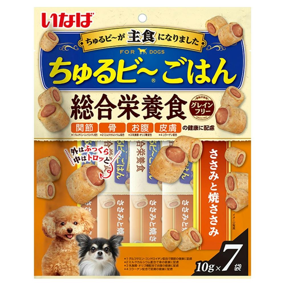 ちゅるビーごはん 7P 焼ささみ スナック・ドライタイプおやつ ちゅるビーごはん 7P 焼ささみ スナック・ドライタイプおやつ