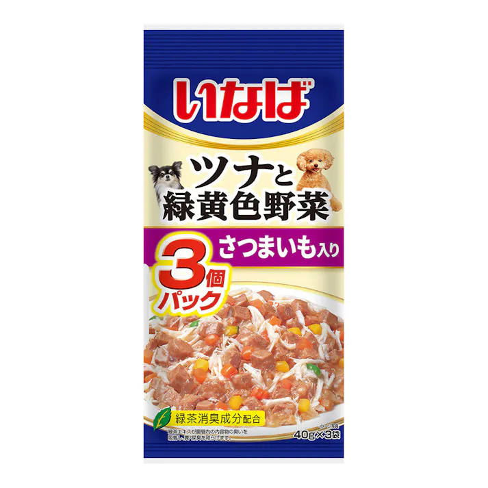 ツナと緑黄色野菜 さつまいも入り 3個パック
