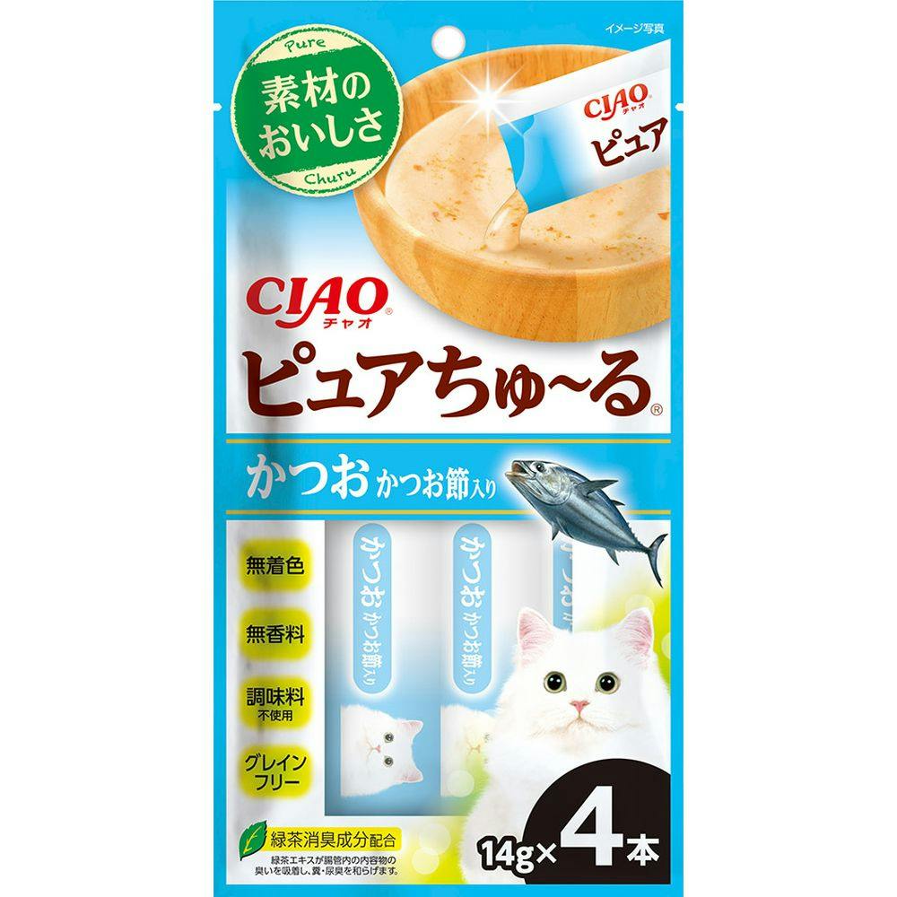 （新品未開封）4本×100袋　チャオ　ピュアちゅーる　まぐろ　まとめ売り Amazon.co.jp: チャオ (CIAO) 猫用おやつ Pureちゅ~る まぐろ