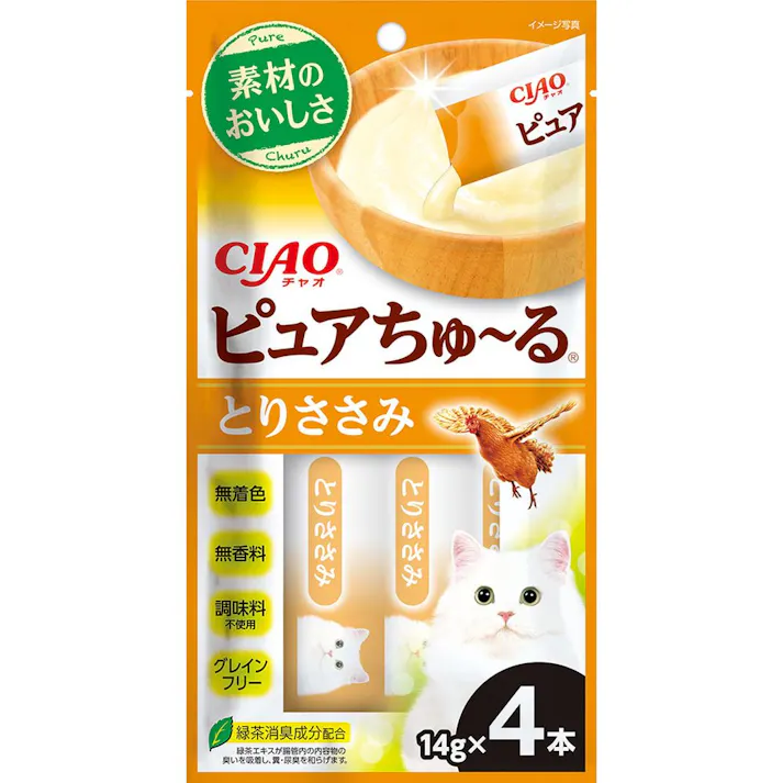いなば ピュアちゅ~る とりささみ 14g×4本