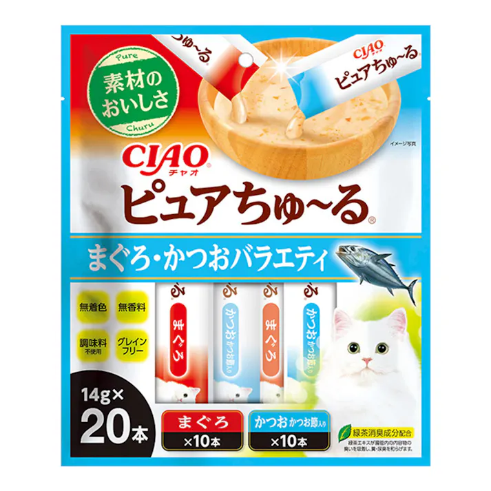 CIAO ピュア ちゅ~る まぐろかつおバラエティ 20本入