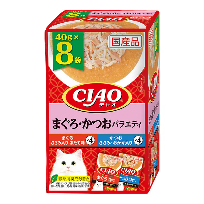 CIAOパウチ8個パックまぐろ・かつおバラエティ4