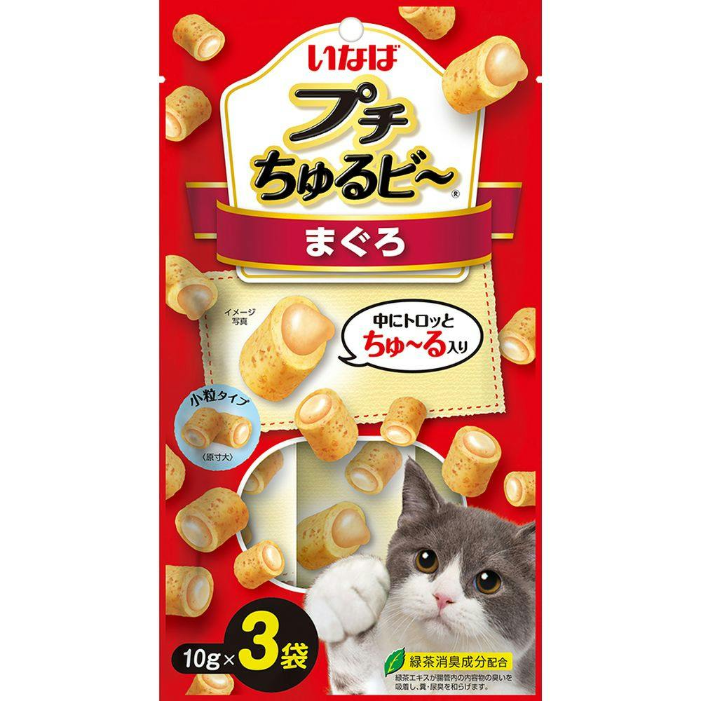 いなば プチちゅるビー まぐろ 10g×3袋 | ペット用品（猫