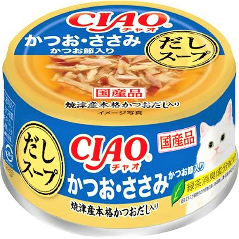 いなば チャオ だしスープ かつお・ささみかつ節入り 焼津産本格かつおだし入り 75g | ペット用品（猫） 通販 | ホームセンターのカインズ