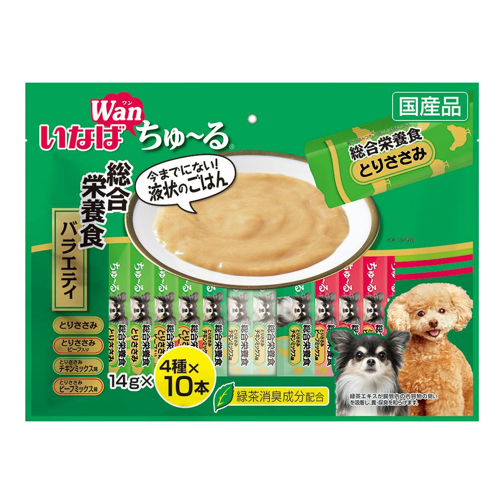 いなば ちゅ～る 総合栄養食バラエティ40本入り | ペット用品（犬 ...