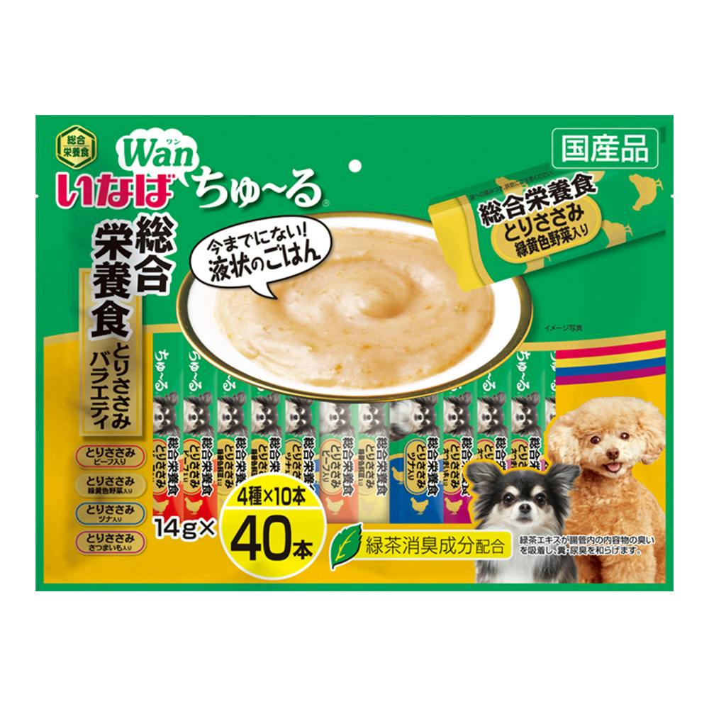 ちゅ～る40本 総合栄養食ささみバラエティ | ペット用品（犬