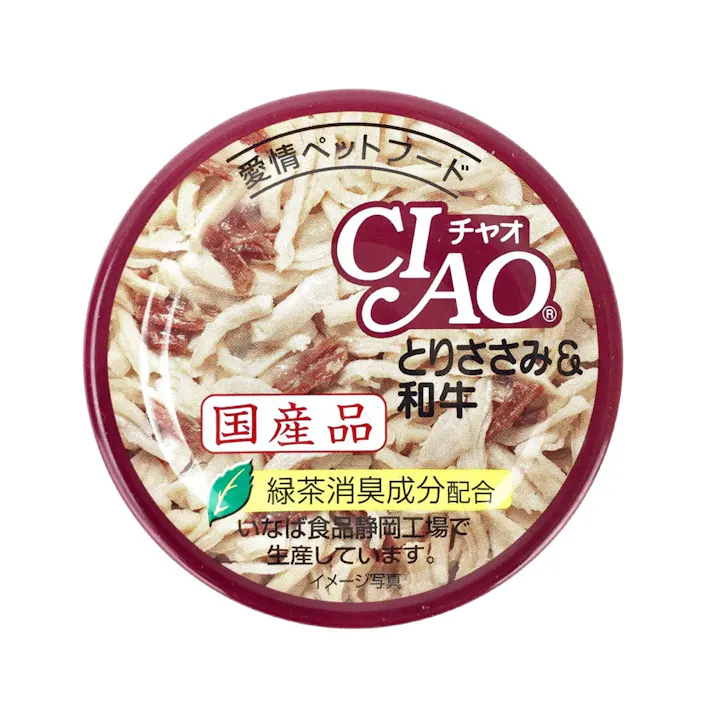 CIAO とりささみ&和牛 85g