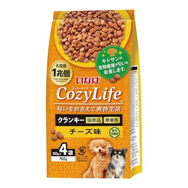 いなば CozyLife クランキー チーズ味 総合栄養食 190g×4袋 犬用