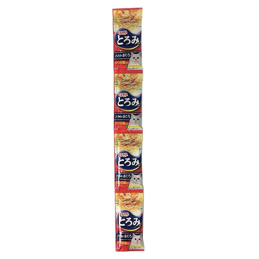 チャオとろみプチ4連 ささみ・まぐろ かつお節入り 35g×4袋 猫用ウェットフード(パウチ) チャオとろみプチ4連 ささみ・まぐろ かつお節入り 35g×4袋 猫用ウェットフード(パウチ)