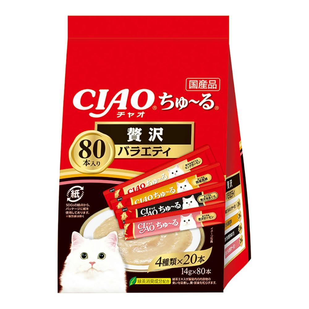 CIAOちゅーる 贅沢バラエティ 80本入り | おやつ（猫） 通販