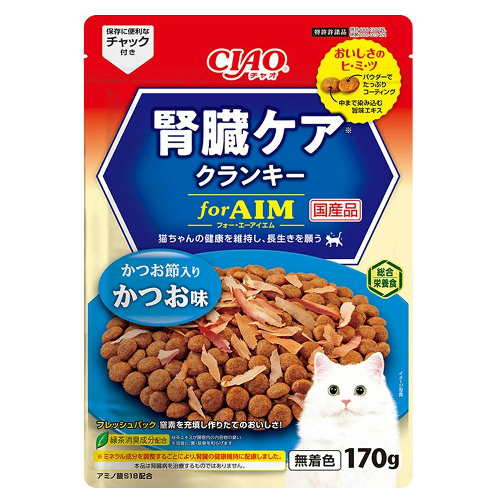 腎臓ケアクランキー かつお節入り かつお味 170g | キャットフード