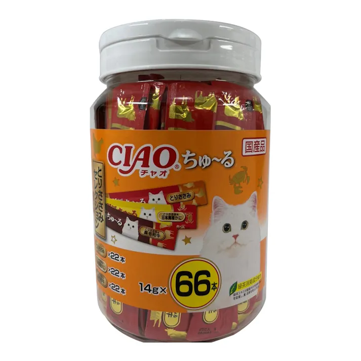 ちゅ~るとりささみセレクション66本