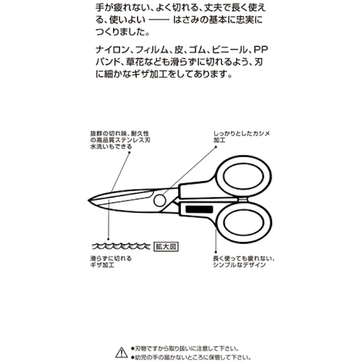 【CAINZ-DASH】オルファ ハサミ 家庭ばさみ L型 全長172.8mm 112B【別送品】