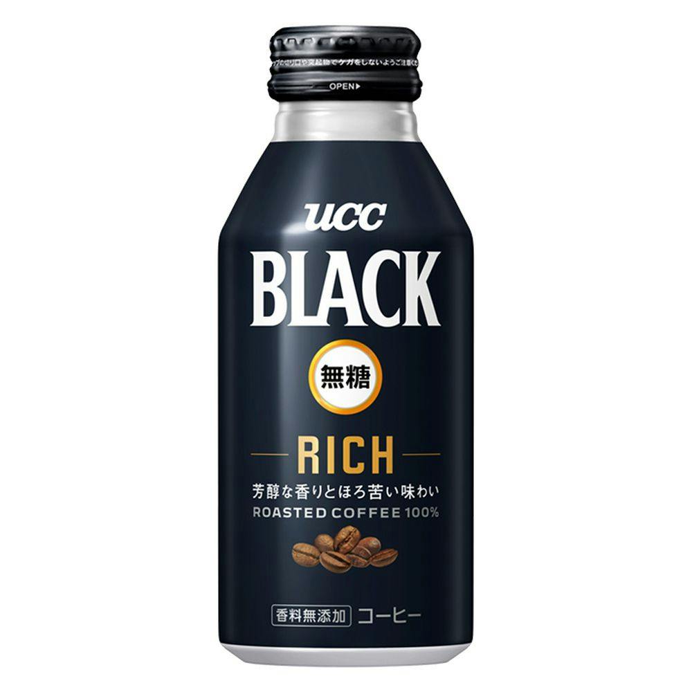 ケース販売】UCC BLACK無糖 RICH リキャップ缶 375g×24本 | 飲料・水・お茶 | ホームセンター通販【カインズ】