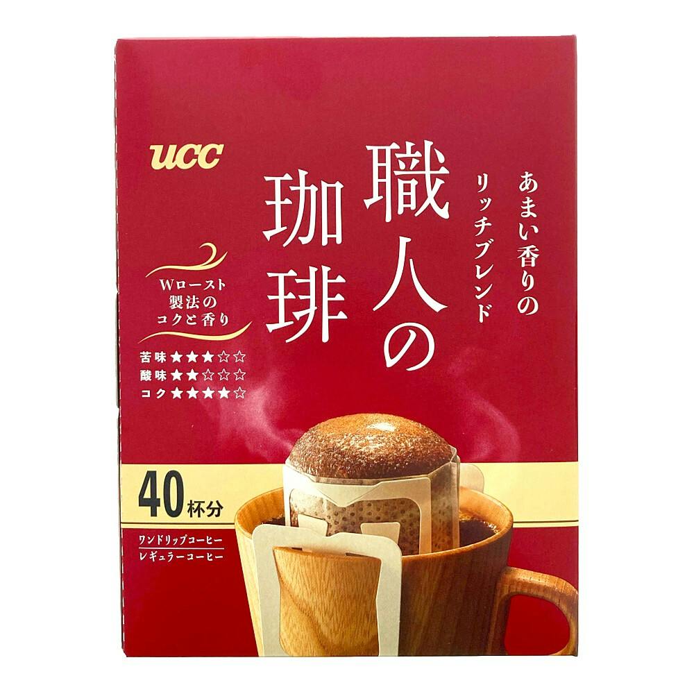UCC 職人の珈琲 ワンドリップコーヒー まろやか味のマイルドブレンド 16杯分×24袋(12袋入×2 まとめ買い) 〔コーヒー〕 : UCC 職人の珈琲 ドリップコーヒー まろやか味のマイルド