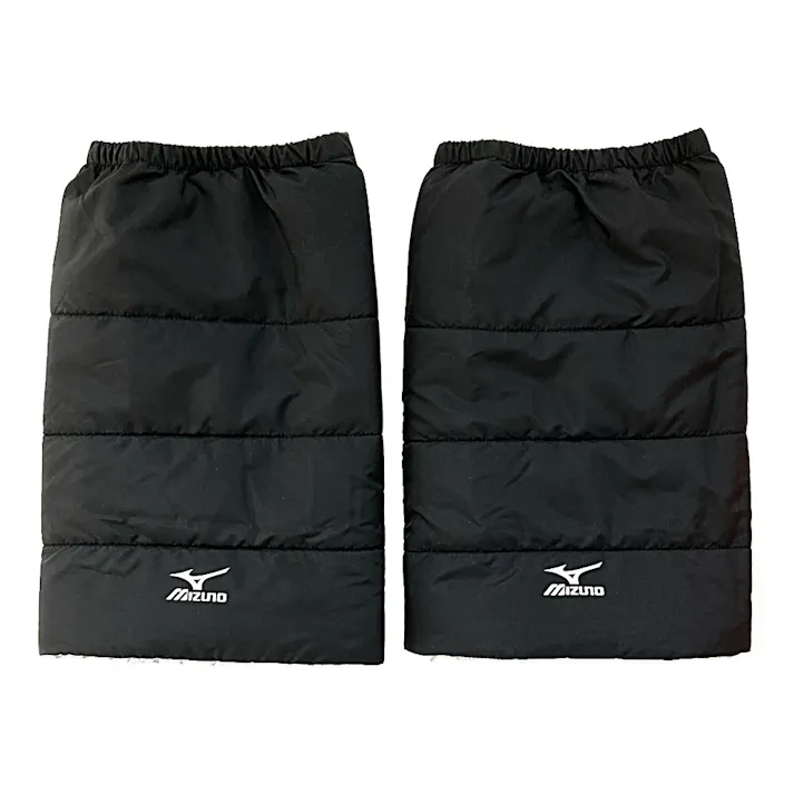 紳士 ミズノ 断熱撥水 レッグウォーマー クロ M-L