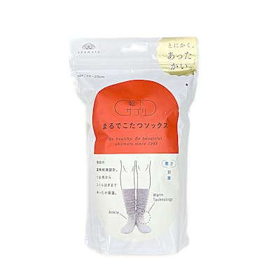 オカモト 婦人サプリまるでこたつソックス 23-25cm グレー