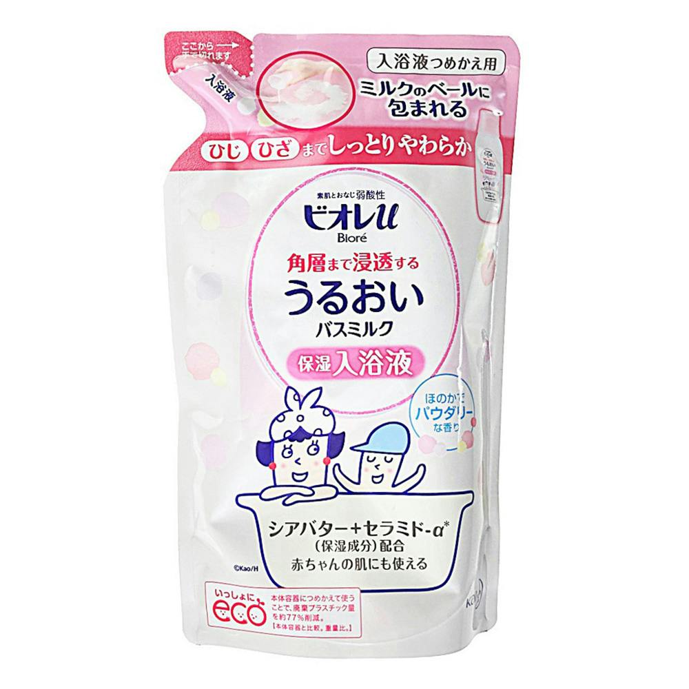 ビオレu 角層まで浸透する うるおいバスミルク ほのかでパウダリーな香り 角層まで浸透する うるおいバスミルク ほのかでパウダリーな香り