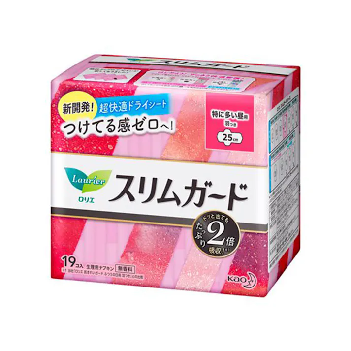 ロリエ スリムガード 特に多い昼用 羽つき 19個