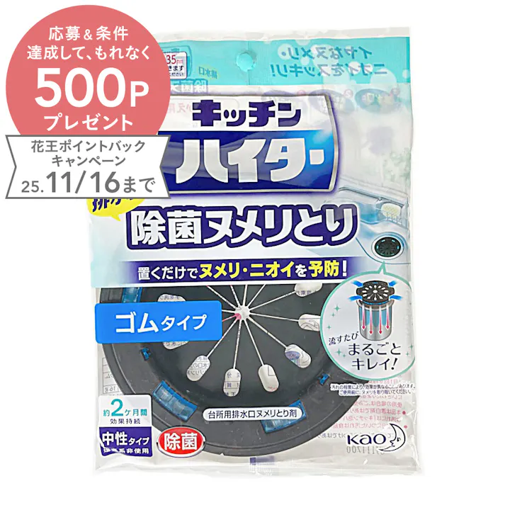 キッチンハイター 除菌ヌメリとり 本体 ゴム