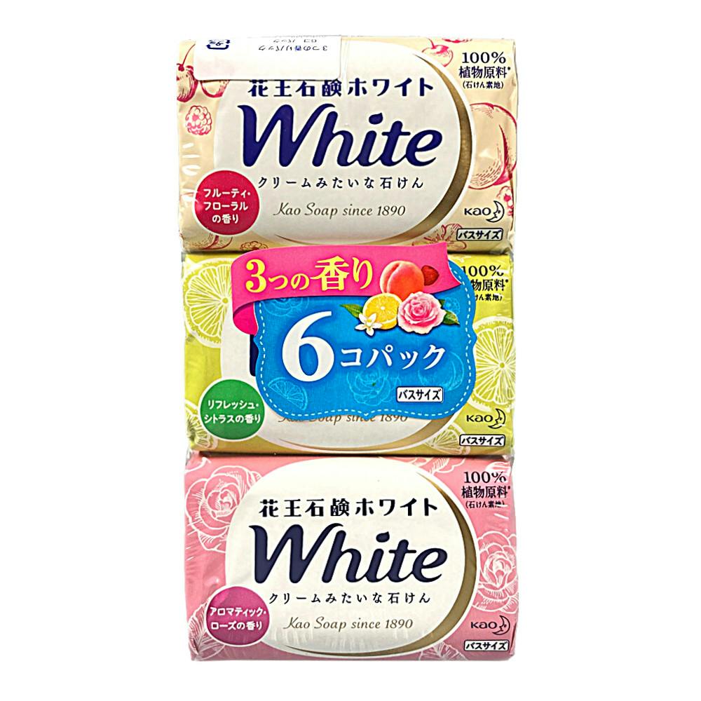 花王 ホワイト石鹸 3つの香り バスサイズ 130g×6個パック ボディソープ・ハンドソープ ホームセンター通販【カインズ】