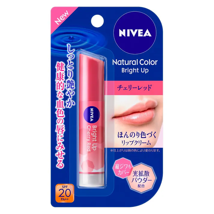 ニベア ナチュラルカラーリップ ブライトアップ チェリーレッド 3.5g