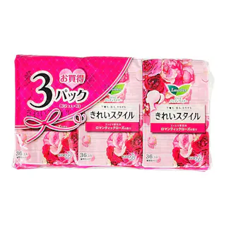 ロリエ パンティライナー きれいスタイル ロマンティックローズの香り 36個×3パック