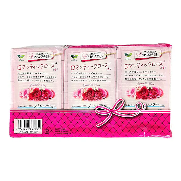 ロリエ パンティライナー きれいスタイル ロマンティックローズの香り 36個×3パック