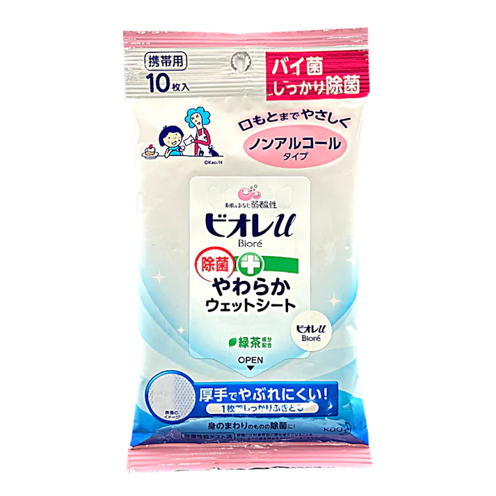ビオレu 除菌やわらか ウェットシート ノンアルコールタイプ 10枚