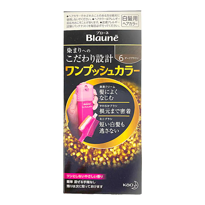 ブローネ ワンプッシュカラー 6 ダークブラウン