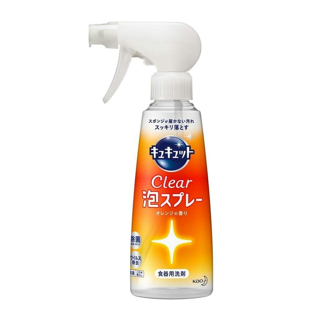 花王 キュキュット CLEAR (クリア)泡スプレー オレンジの香り 本体 300ml｜ホームセンター通販【カインズ】