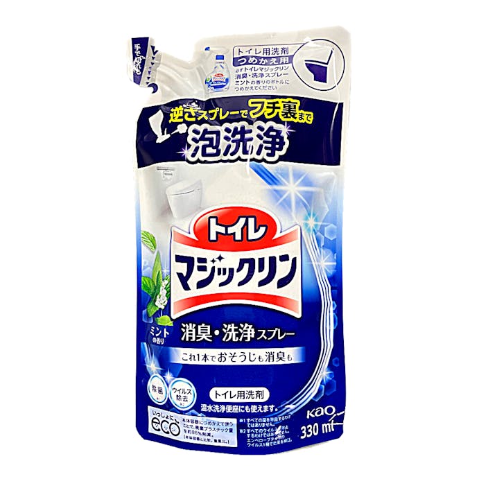 花王 トイレマジックリン 消臭・洗浄スプレー ミントの香り 詰替 330ml