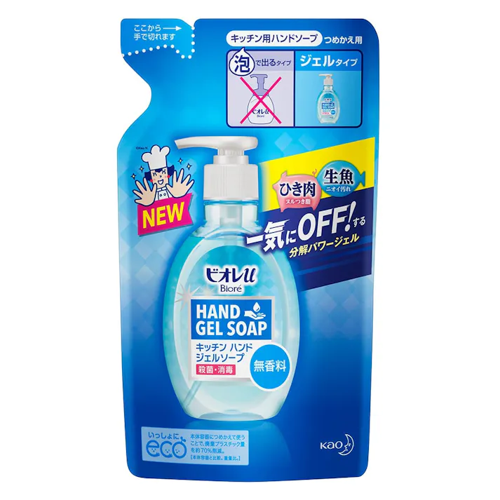 ビオレu キッチンハンドジェルソープ 無香料 詰替 200ml