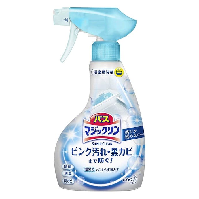 花王 バスマジックリン 泡立ちスプレー SUPER CLEAN 香りが残らないタイプ 本体 380ml(販売終了)