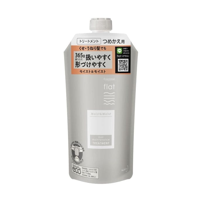 花王 エッセンシャルflat モイスト＆モイスト トリートメント 詰替 340ml