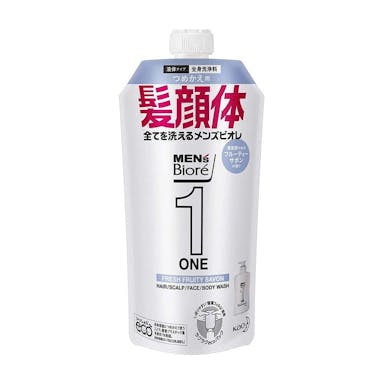 花王 メンズビオレ ONE オールインワン全身洗浄料 フレッシュフルーティーサボン 詰替 340ml