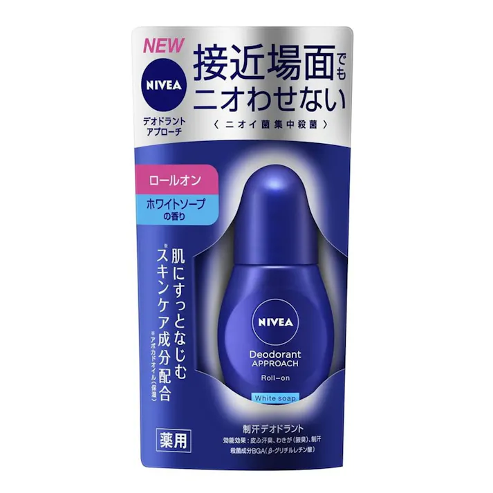 ニベア デオドラントアプローチ ロールオン ホワイトソープの香り 40ml