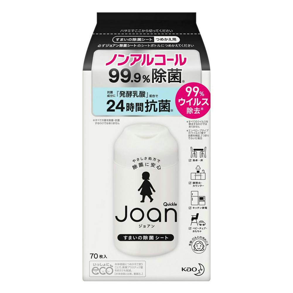 【カインズ】◆花王 クイックルジョアン 除菌シート 詰替 70枚