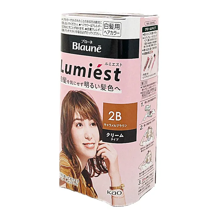 ブローネ ルミエスト 白髪用ヘアカラー クリームタイプ 2B キャラメルブラウン