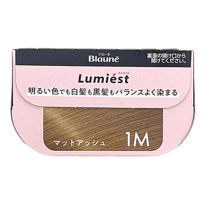 ブローネ ルミエスト 白髪用ヘアカラー クリームタイプ 1M マットアッシュ