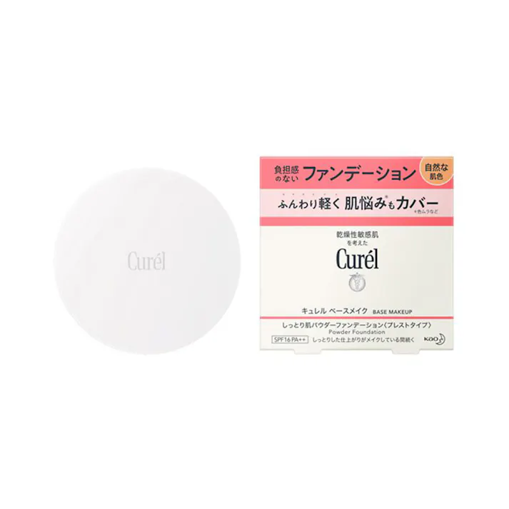 キュレル ベースメイク しっとり肌パウダーファンデーション 自然な肌色