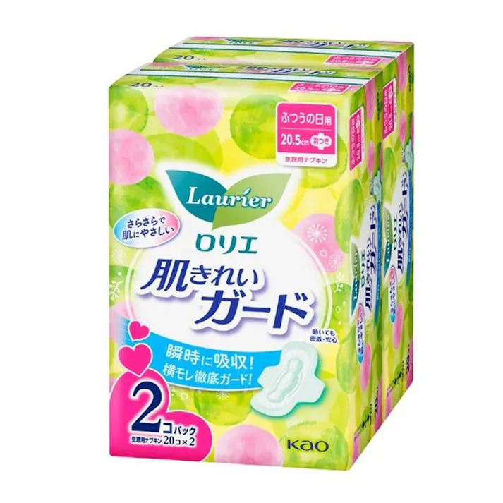 ロリエ 肌きれいガード ふつうの日用 羽つき 20枚×2個パック
