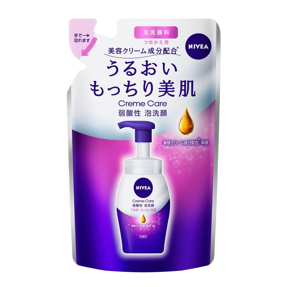 ニベア クリアビューティー弱酸性泡洗顔 もっちり美肌 つめかえ